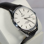 Atlantic Worldmaster COSC Chronometer Men's White Dial Brown Leather Watch 52781.41.21