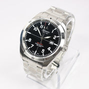 Atlantic Seaflight Men's Black Dial Stainless Steel Quartz Watch 70356.41.65