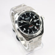 Atlantic Seaflight Men's Black Dial Stainless Steel Quartz Watch 70356.41.65