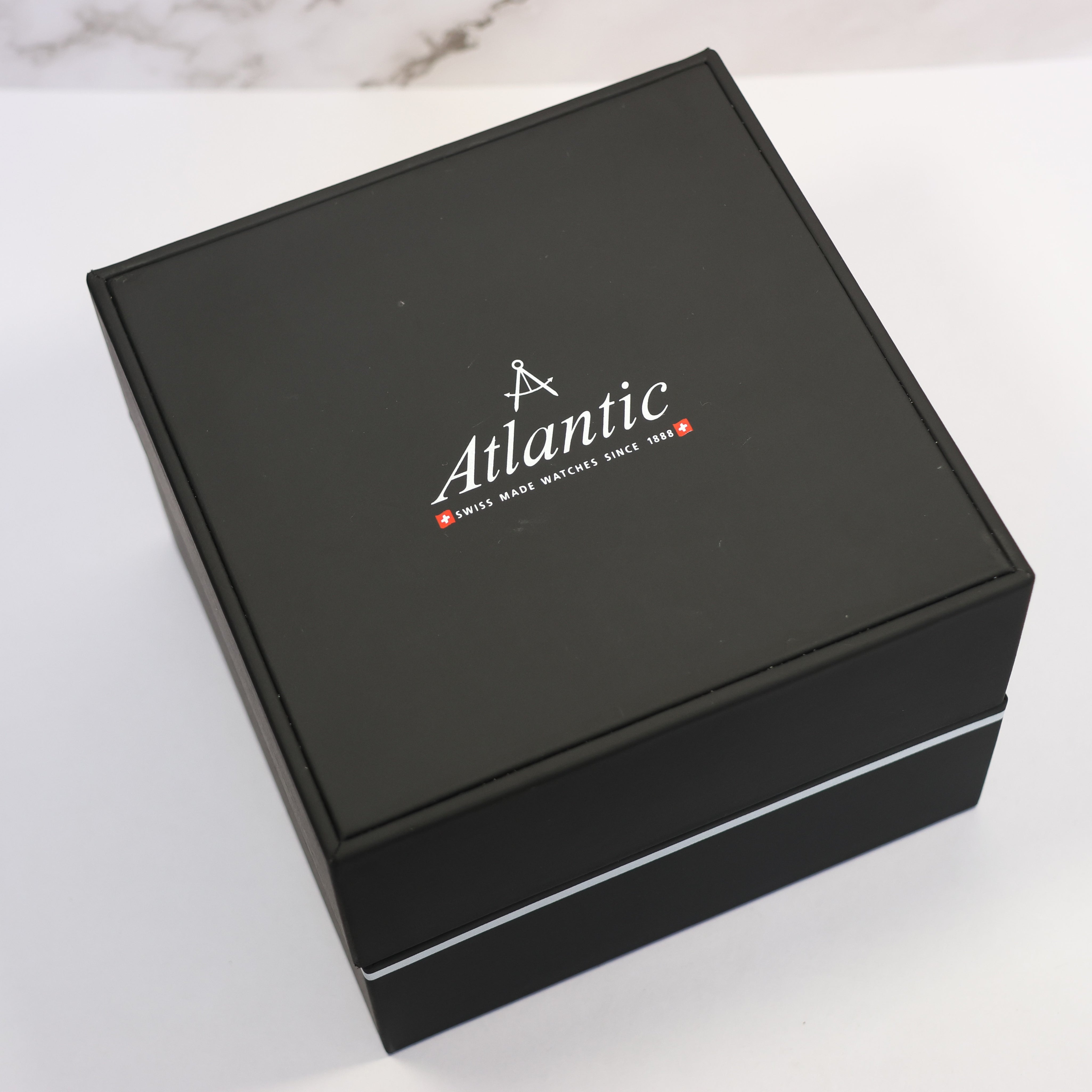 Atlantic Seaflight Men's Black Dial Stainless Steel Quartz Watch 70356.41.65