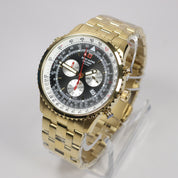 Swiss Alpine Military Men's Black Dial Stainless Steel Chronograph Watch 7078.9117