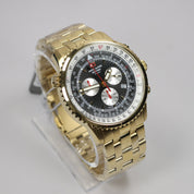 Swiss Alpine Military Men's Black Dial Stainless Steel Chronograph Watch 7078.9117