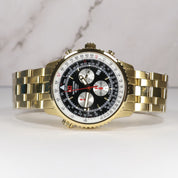 Swiss Alpine Military Men's Black Dial Stainless Steel Chronograph Watch 7078.9117