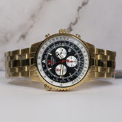 Swiss Alpine Military Men's Black Dial Stainless Steel Chronograph Watch 7078.9117