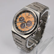 Citizen Zenshin Eco-Drive Men's Salmon Dial Titanium Chronograph Watch CA4610-85Z