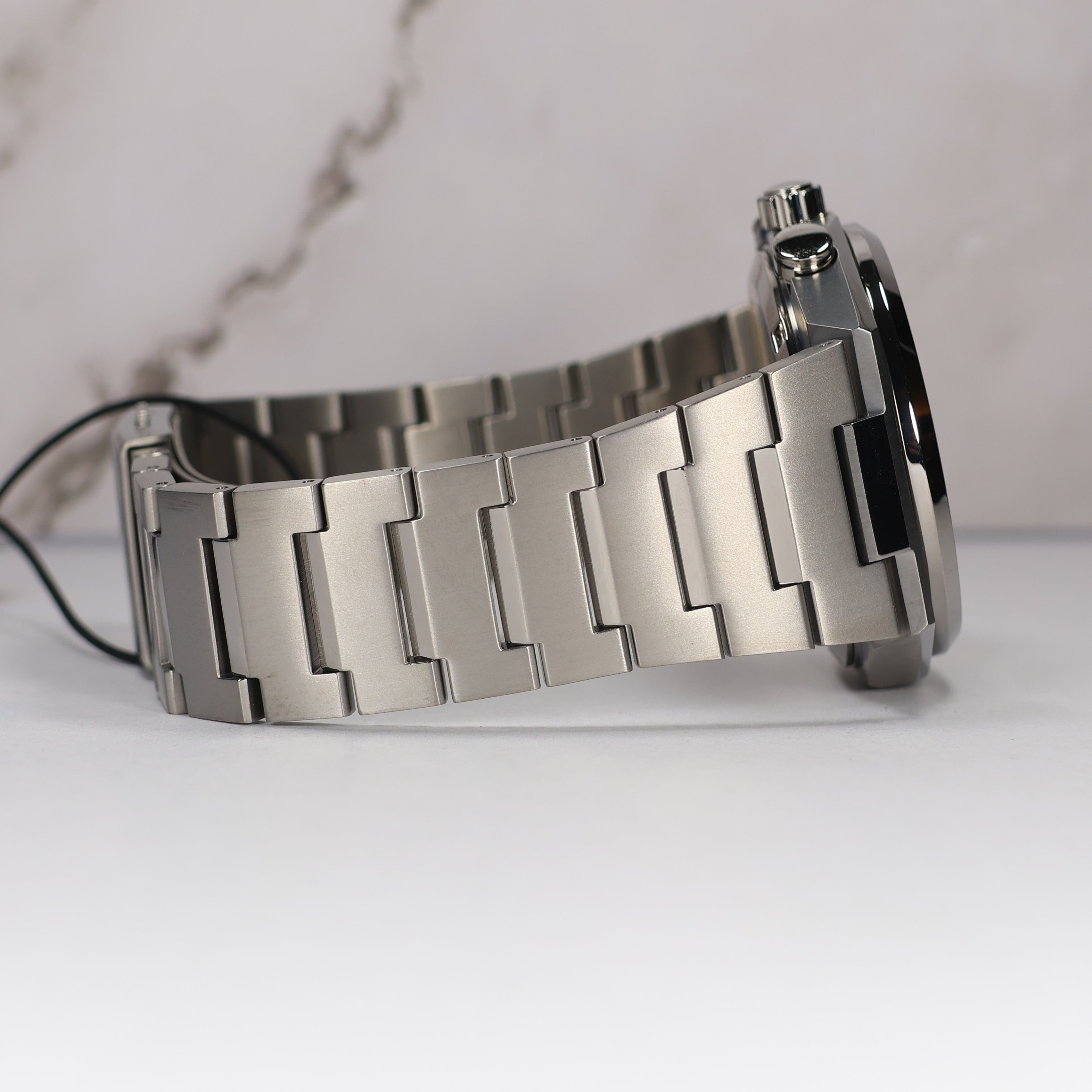 Citizen Zenshin Eco-Drive Men's Salmon Dial Titanium Chronograph Watch CA4610-85Z