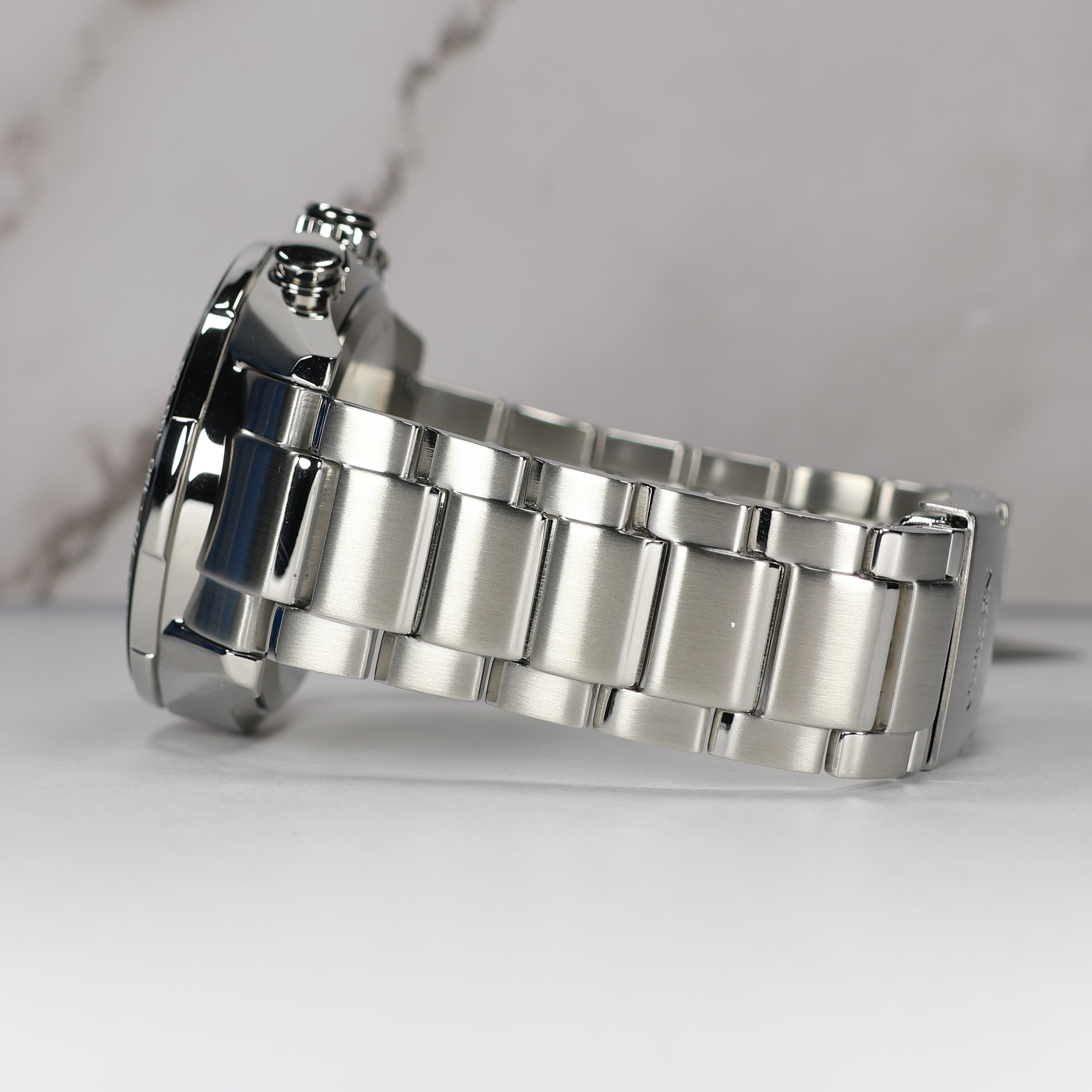 Citizen Eco-Drive Men's Blue Dial Stainless Steel Perpetual Chronograph Watch CB5914-89L