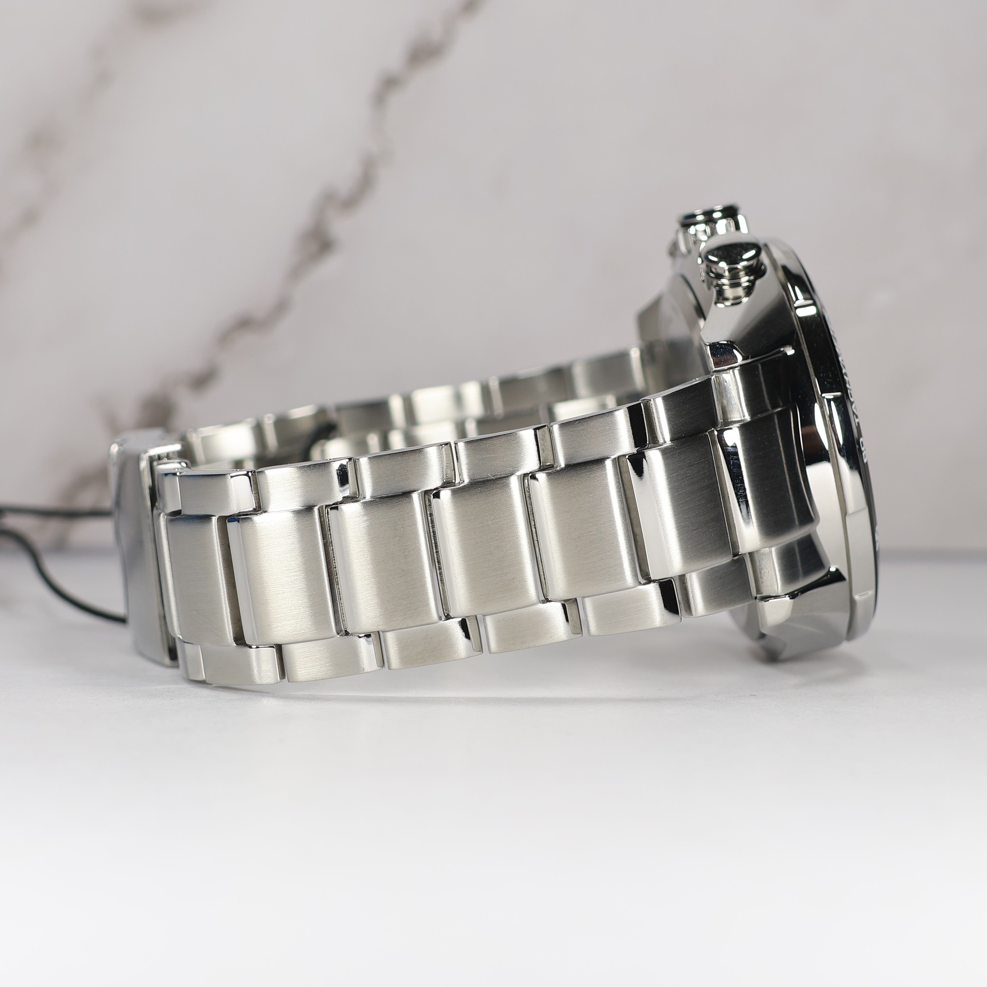 Citizen Eco-Drive Men's Blue Dial Stainless Steel Perpetual Chronograph Watch CB5914-89L