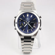 Casio Edifice Men's Blue Dial Stainless Steel Quartz Watch ECB-S10D-2AEF