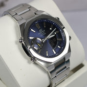 Casio Edifice Men's Blue Dial Stainless Steel Quartz Watch ECB-S10D-2AEF
