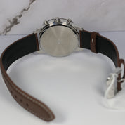 Casio Edifice Men's Cream Dial Brown Leather Chronograph Watch EFR-575L-7AEF