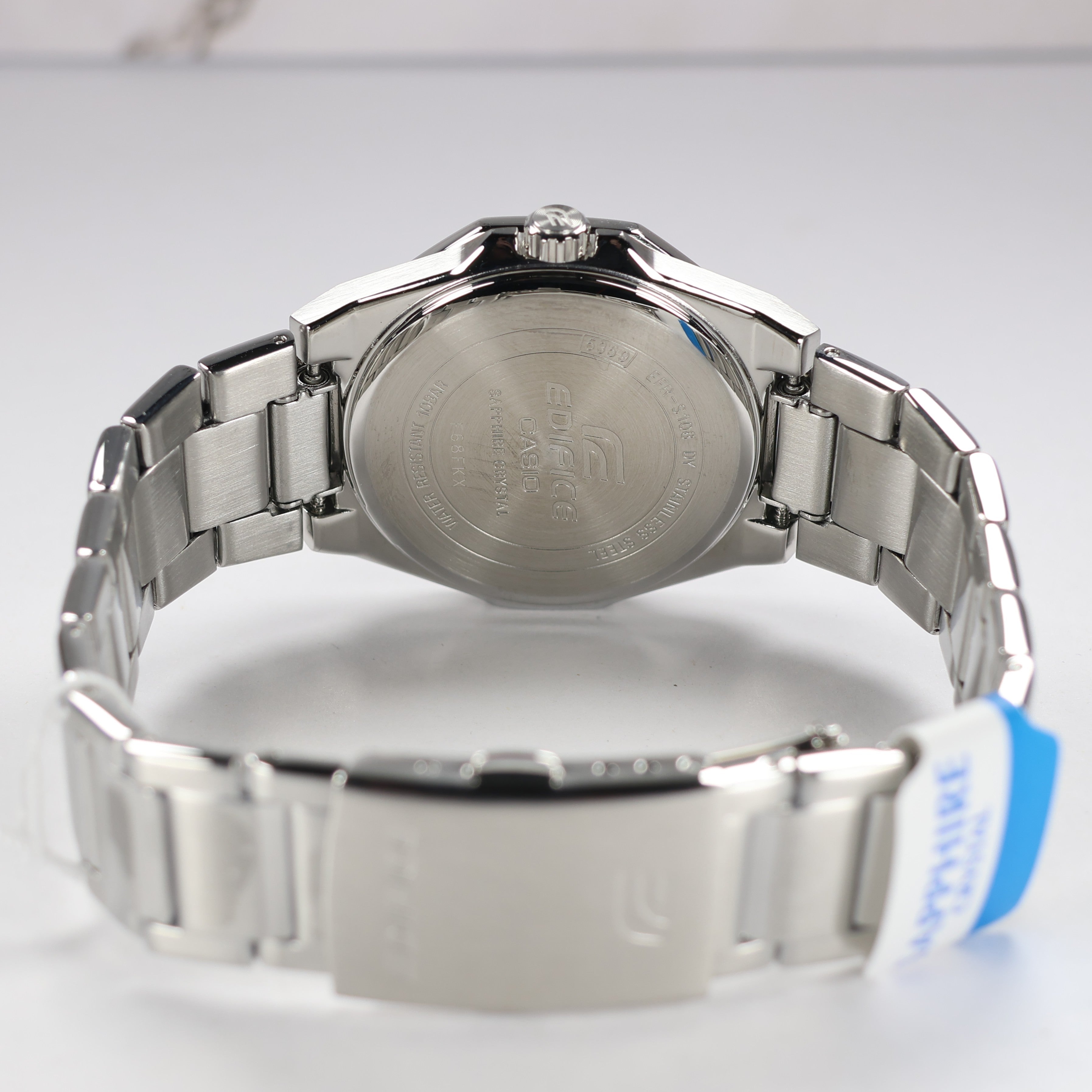 Casio Edifice Men's Blue Dial Stainless Steel Quartz Watch EFR-S108D-2AVUEF