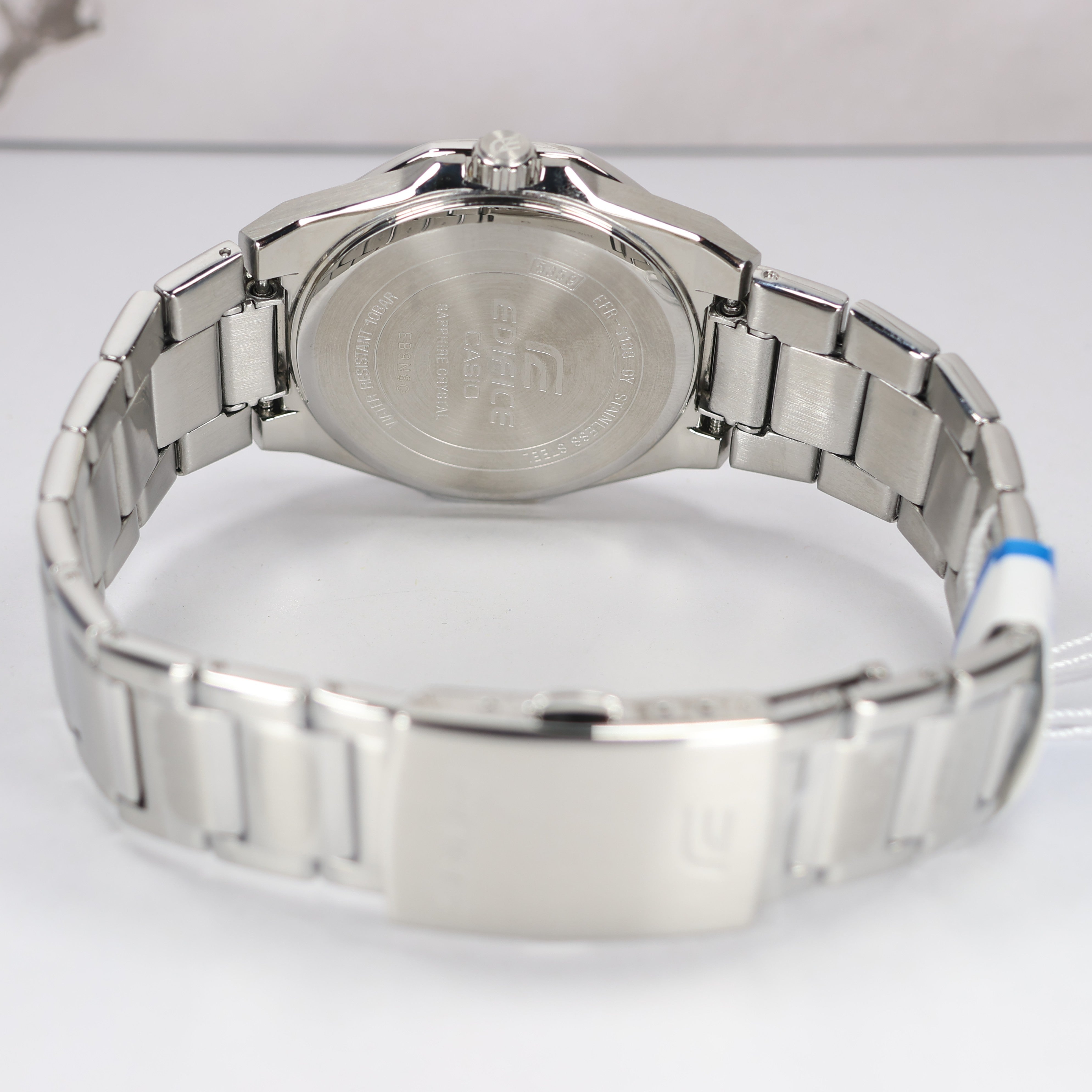 Casio Edifice Men's Silver Dial Stainless Steel Quartz Watch EFR-S108D-7AVUEF