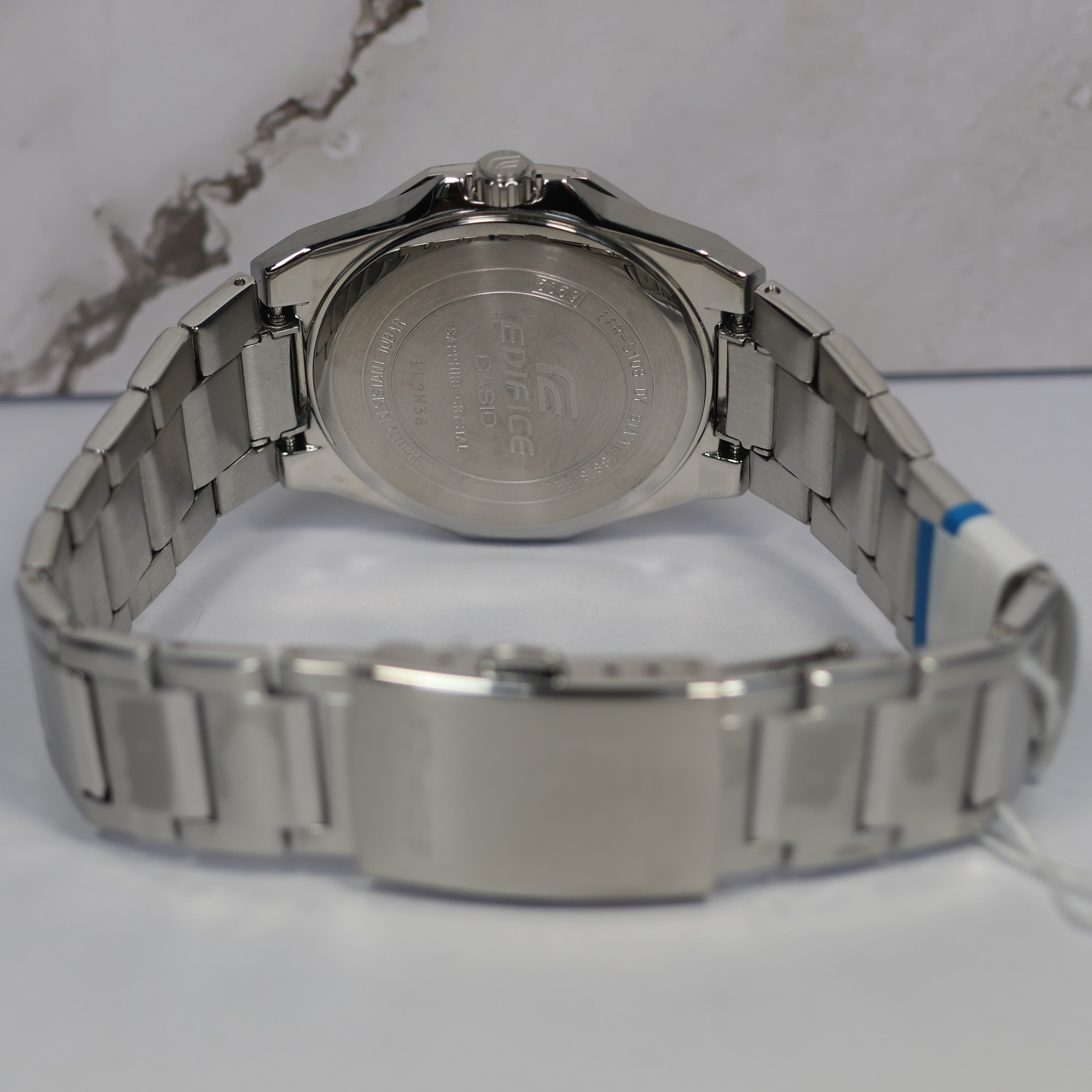 Casio Edifice Men's Silver Dial Stainless Steel Quartz Watch EFR-S108D-7AVUEF