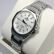 Casio Edifice Men's Silver Dial Stainless Steel Quartz Watch EFR-S108D-7AVUEF