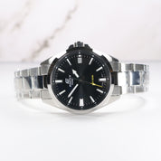 Casio Edifice Men's Black Dial Stainless Steel Sports Watch EFV-100D-1AVUEF