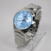 Casio Edifice Men's Blue Dial Stainless Steel Sports Watch EFV-100D-2BVUEF