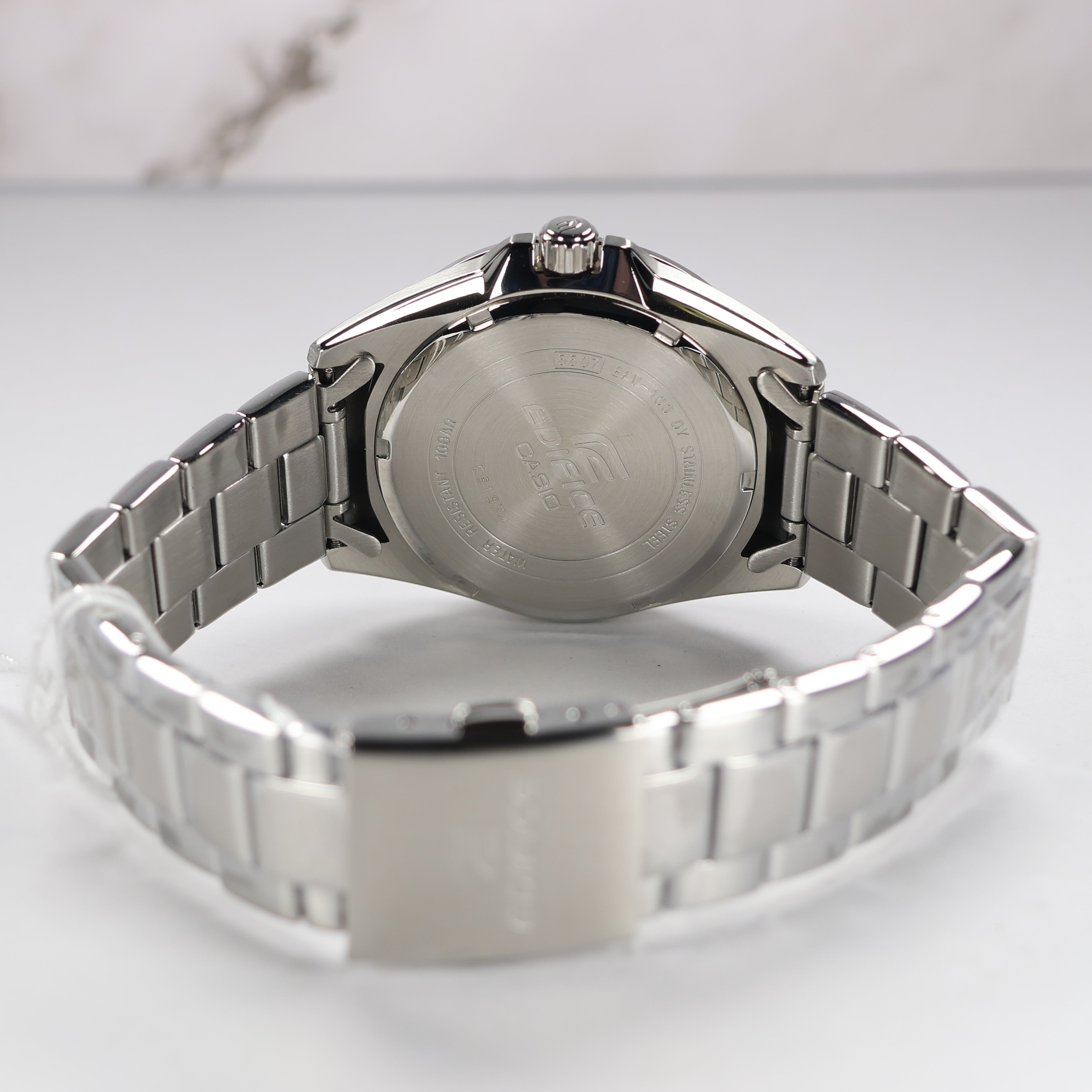 Casio Edifice Men's Grey Dial Stainless Steel Sports Watch EFV-100D-8AVUEF