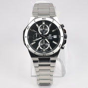 Casio Edifice Men's Black Dial Stainless Steel Chronograph Watch EFV-640D-1AVUEF