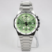 Casio Edifice Men's Green Dial Stainless Steel Chronograph Watch EFV-640D-3AVUEF