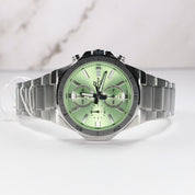 Casio Edifice Men's Green Dial Stainless Steel Chronograph Watch EFV-640D-3AVUEF