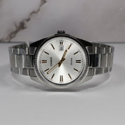 Casio Men's White Sunray Dial Stainless Steel Quartz Watch MTP-1302D-7A2