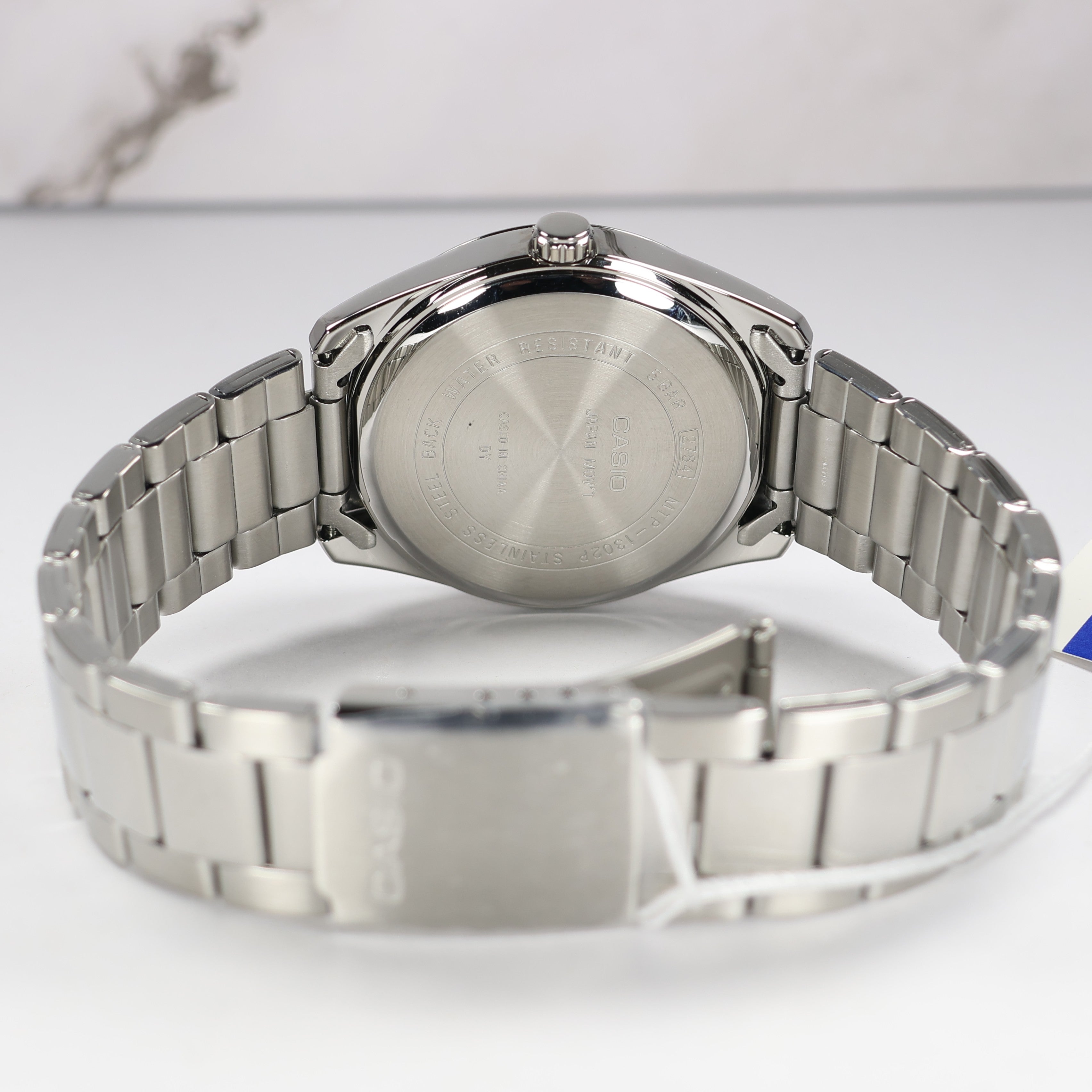 Casio Men's Vintage Green Dial Stainless Steel Quartz Watch MTP-1302PD-3AVEF