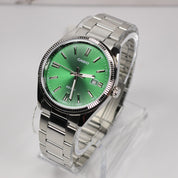 Casio Men's Vintage Green Dial Stainless Steel Quartz Watch MTP-1302PD-3AVEF