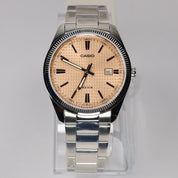 Casio Men's Vintage Salmon Pink Dial Stainless Steel Quartz Watch MTP-1302PE-4AVEF