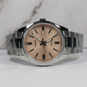 Casio Men's Vintage Salmon Pink Dial Stainless Steel Quartz Watch MTP-1302PE-4AVEF