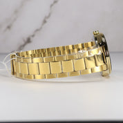 Casio Men's Green Dial Gold Band Stainless Steel Quartz Watch MTP-1302PGC-3AVEF