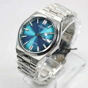 Citizen Tsuyosa Men's Turquoise Dial Stainless Steel Watch NJ0151-88X