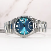 Citizen Tsuyosa Men's Turquoise Dial Stainless Steel Watch NJ0151-88X
