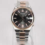 Citizen Tsuyosa Men's Black Dial Two Tone Stainless Steel Watch NJ0154-80H
