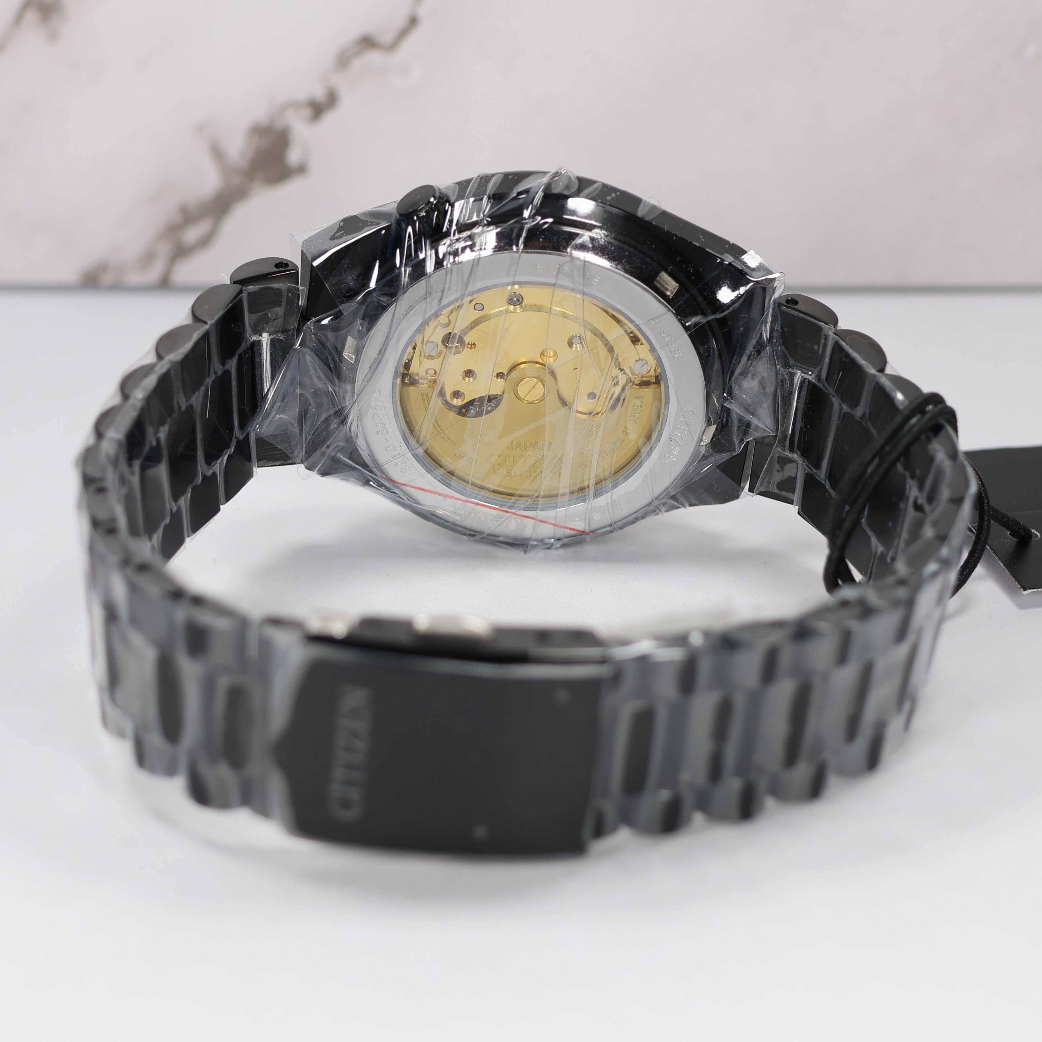 Citizen Tsuyosa Men's Black Camouflage Dial Stainless Steel Watch NJ0155-87E