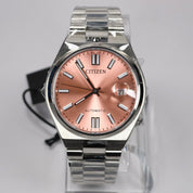 Citizen Tsuyosa Men's Pink Dial Stainless Steel Watch NJ0158-89X