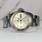 Orient Mako III Men's Champagne Dial Stainless Steel Sports Watch RA-AA0821S39B