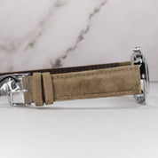 Orient Men's Classic Navy Blue Dial Tan Leather Watch RA-AC0M12L