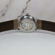 Orient Men's Classic Navy Blue Dial Tan Leather Watch RA-AC0M12L