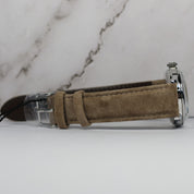 Orient Men's Classic Navy Blue Dial Tan Leather Watch RA-AC0M12L