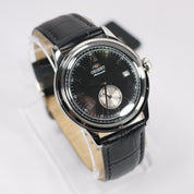 Orient Bambino V2 Men's Black Dial Black Leather Automatic Watch RA-AP0101B